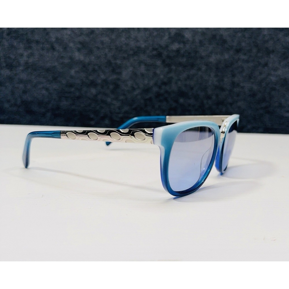 Emilio Pucci EP 186W Blue Gradient Sunglasses Italy Designer Statement - Picture 4 of 12